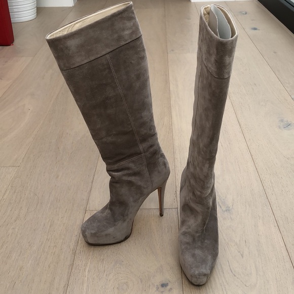 Brian Atwood suede boots - Picture 2 of 13